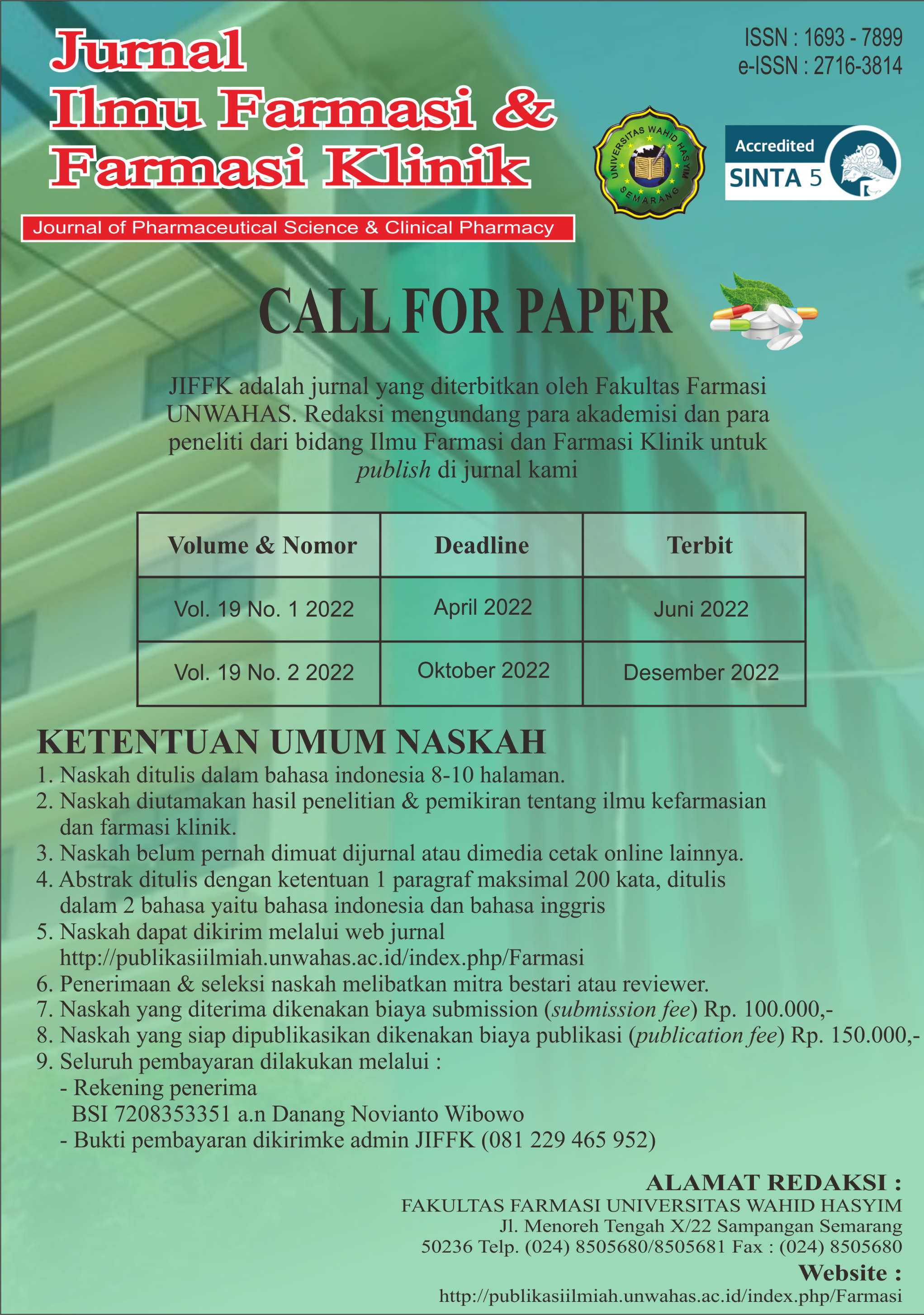 Jurnal Ilmu Farmasi dan Farmasi Klinik